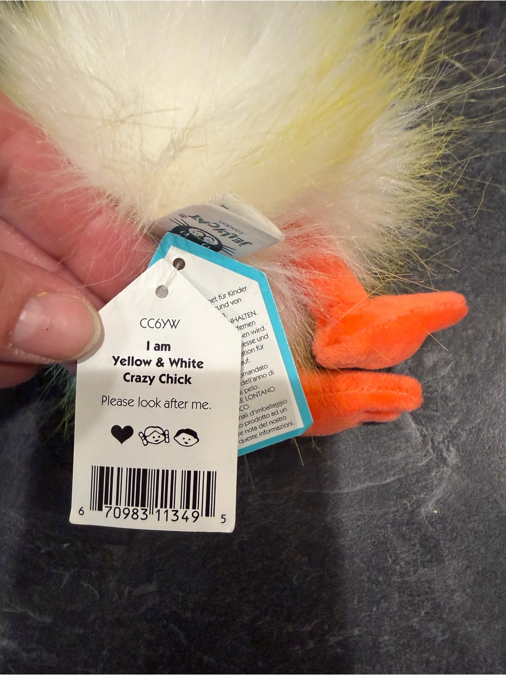 Jelly Cat Crazy Chick
Fluffy Pom Pom Chick Plush - White and Yellow - Picture 6 of 7